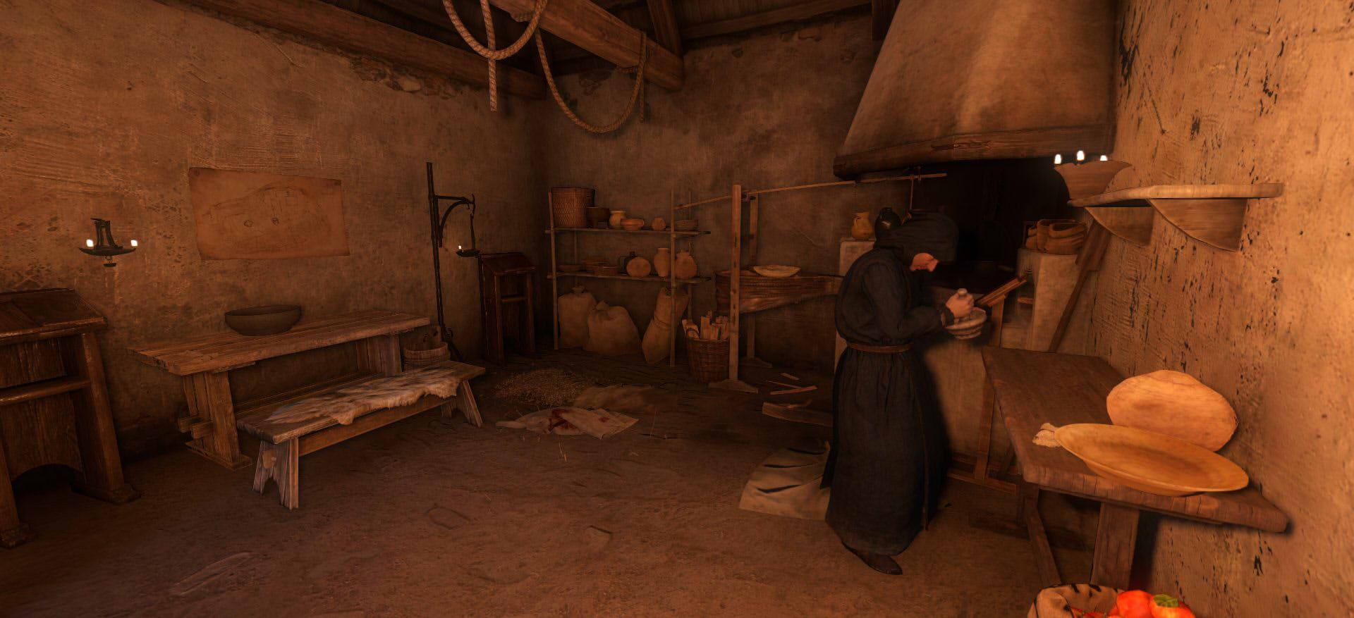 修道士による薬の調合